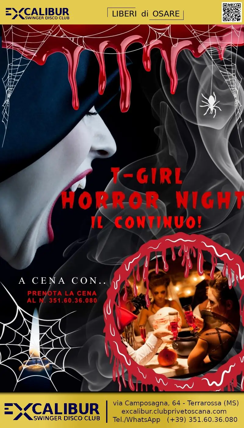 Swinger club prive event T-Girl Horror Night, il continuo!